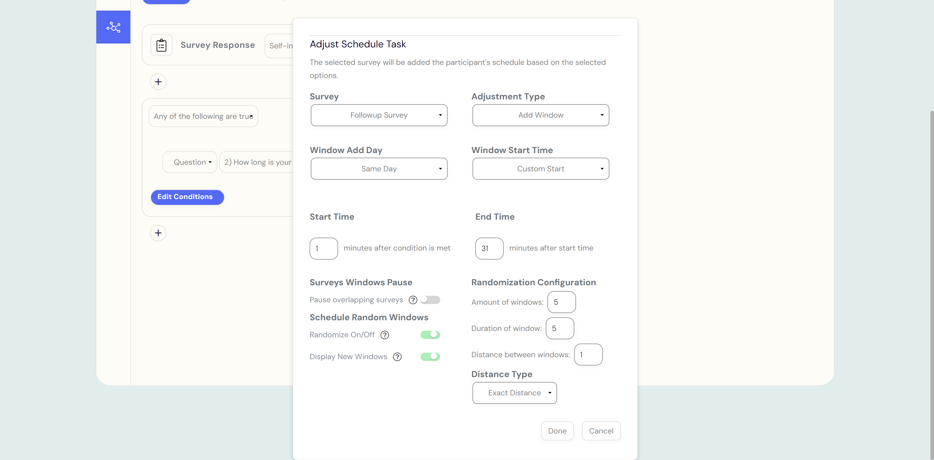 Adjust schedule task 