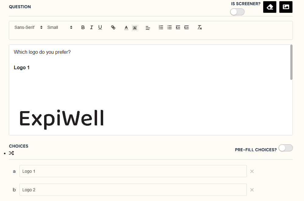 drag and down images into question text