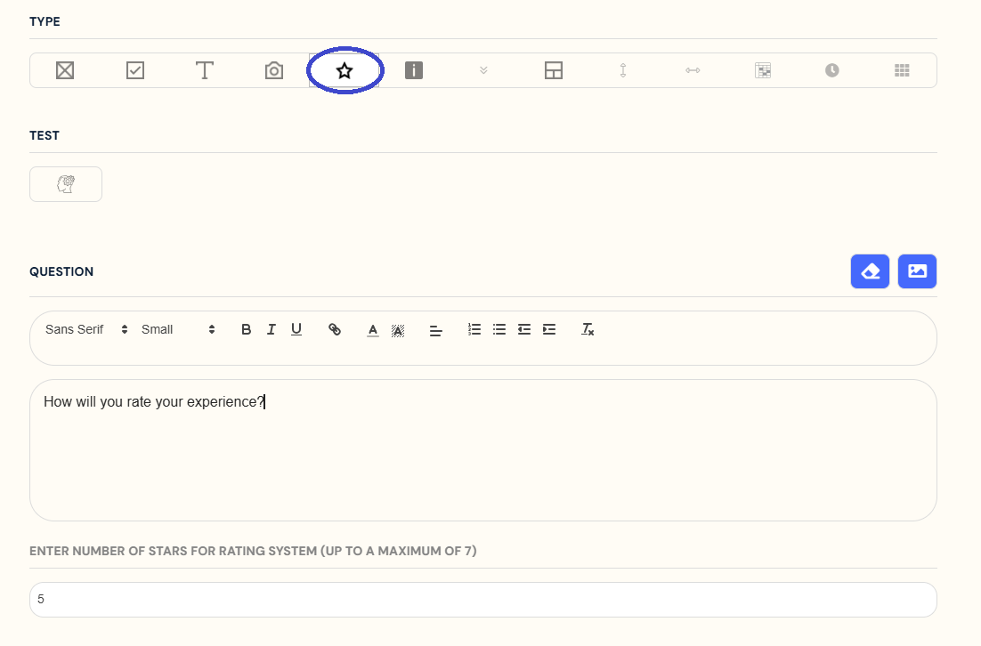 Rating Stars Question