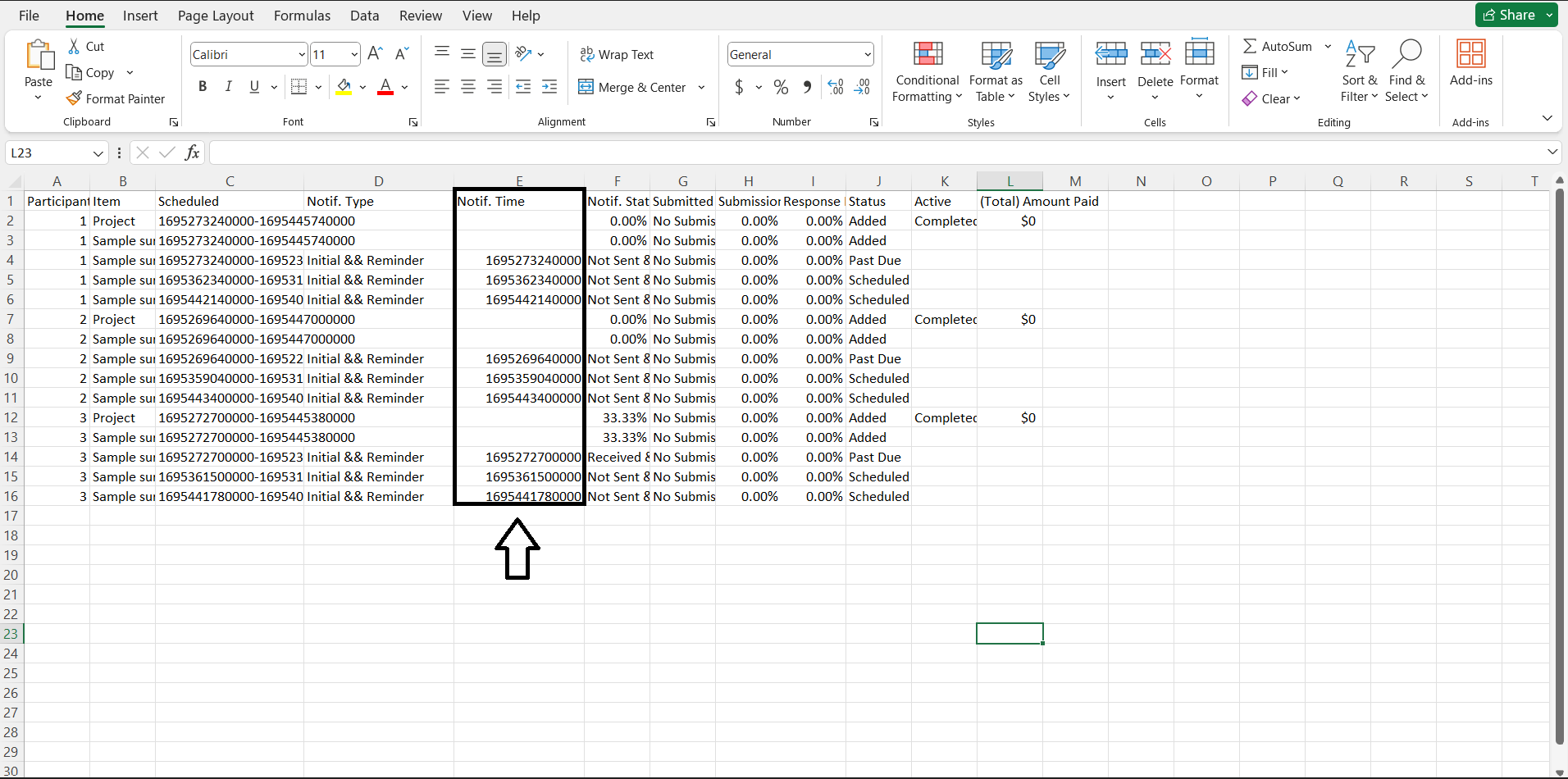 Downloaded file with UNIX time format