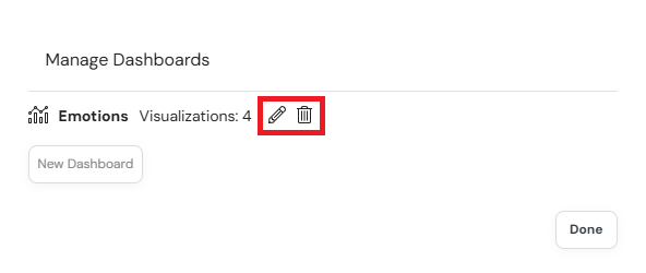 edit or delete dashboard