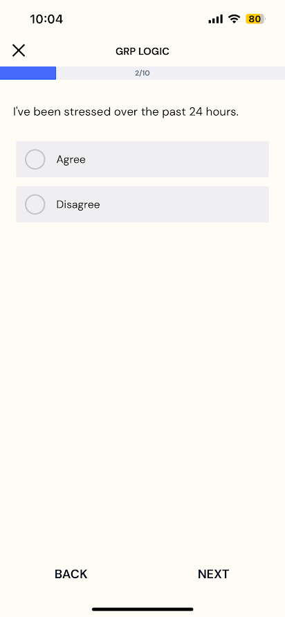 mobile view of random Happy question