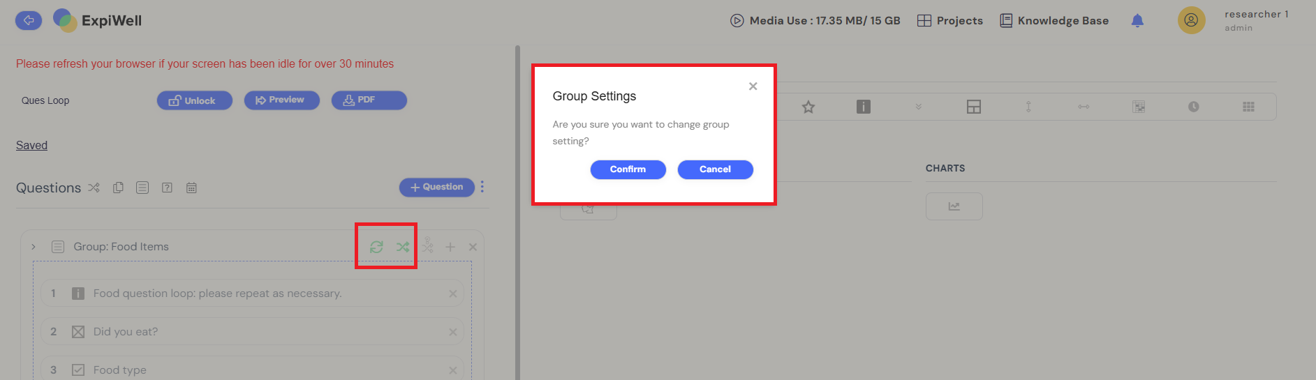 Change group settings