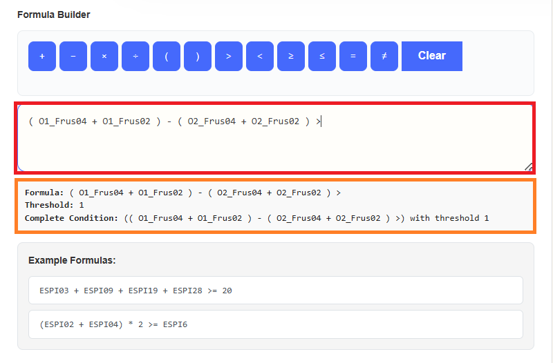 completed formula - multiple occasions