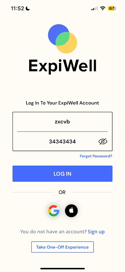 temporary user login