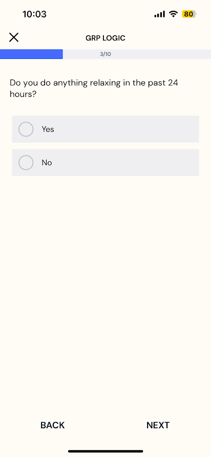 mobile view of random Happy question