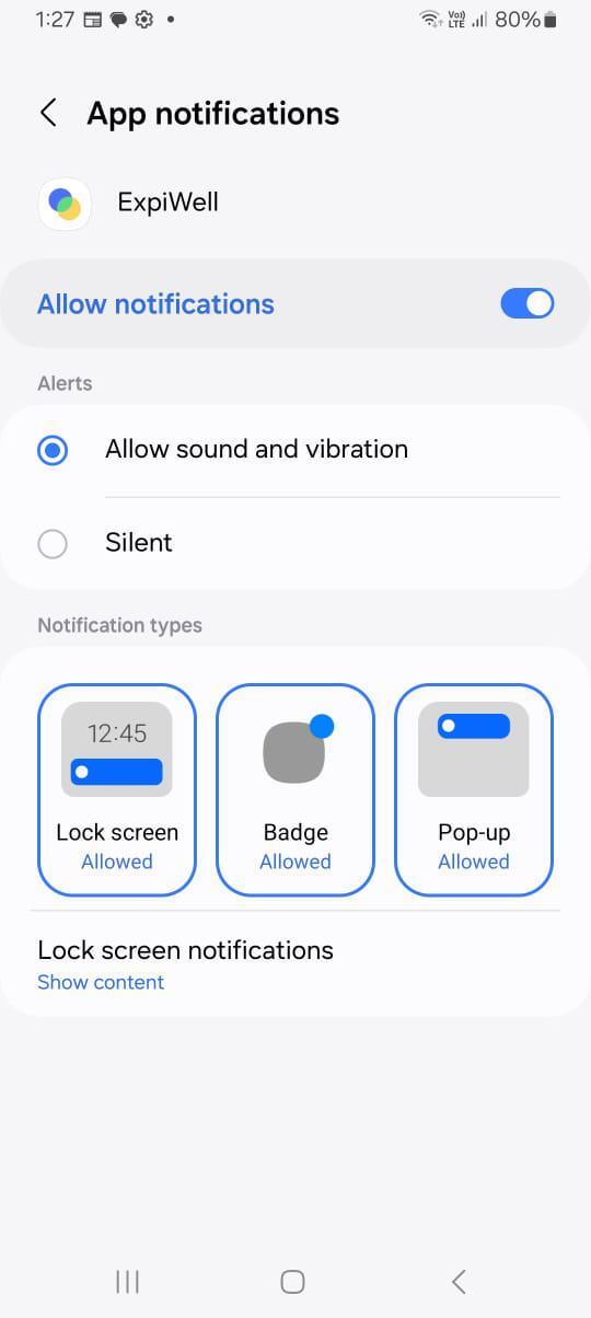 Android app notifications and alerts