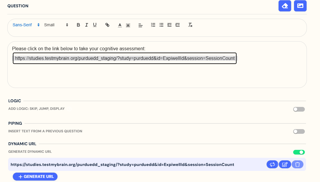 dynamic link in instruction question