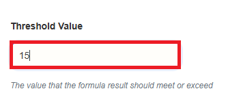 single occasion threshold value